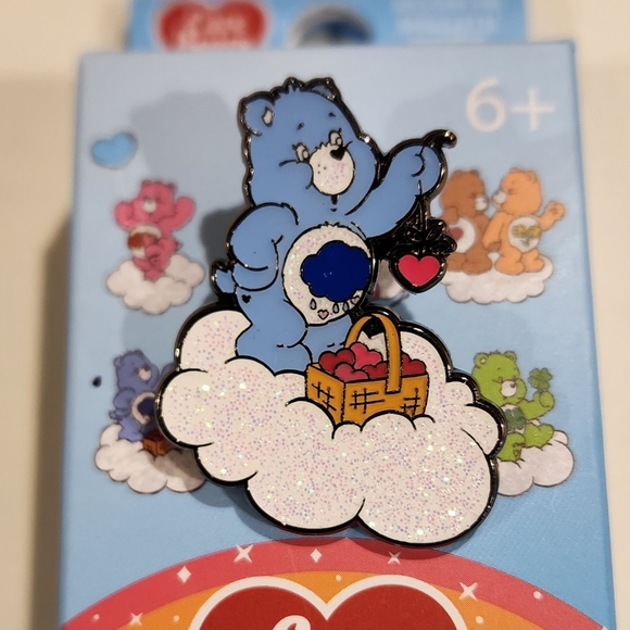 Loungefly Care Bears Glitter Clouds Pin Blind Box Grumpy Bear Basket NEW Opened - Picture 3 of 11